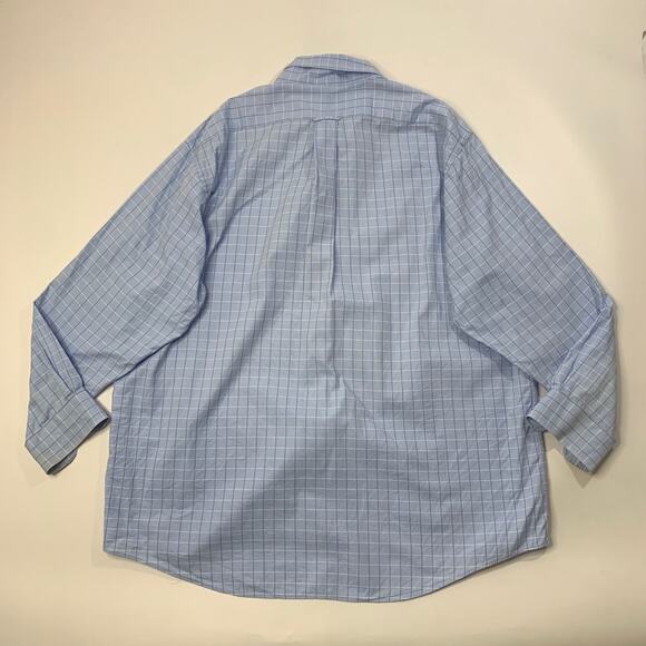 Vintage Disney World Shirt Mens XL Blue Cotton Button Down Dress Mickey Logo - Picture 8 of 11
